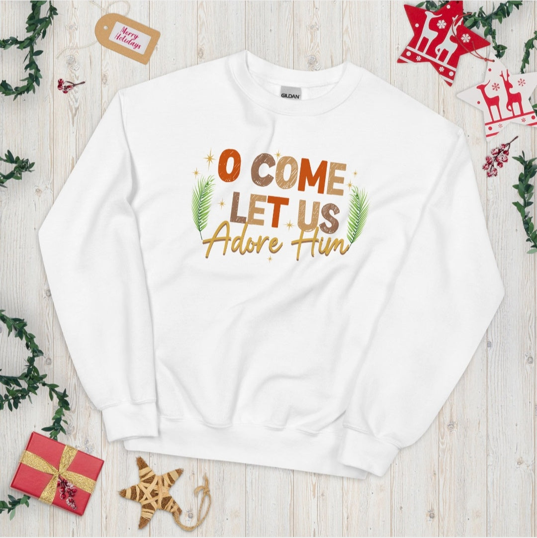 Come Let Us Adore Sweatshirt - Adult