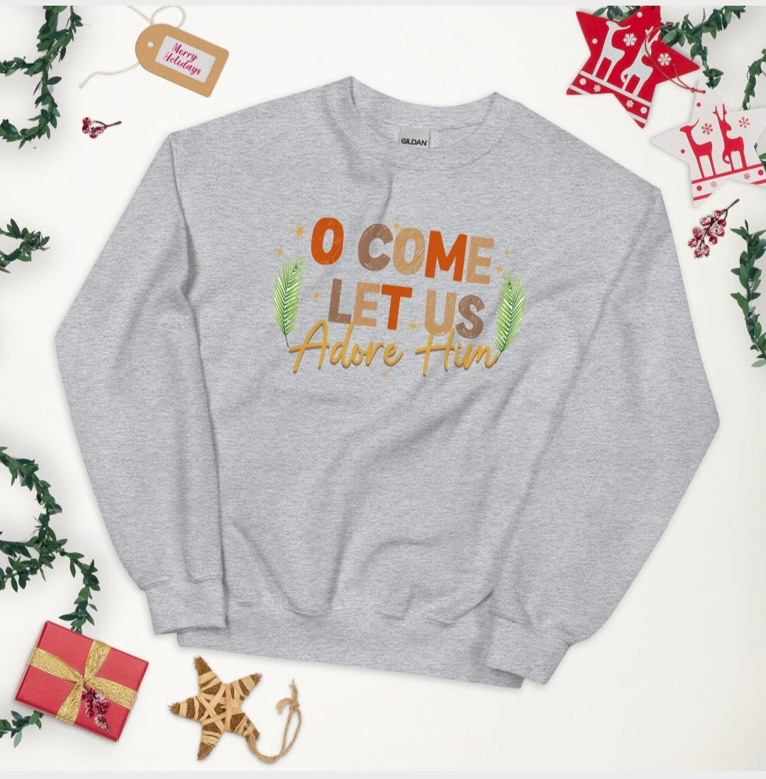Come Let Us Adore Sweatshirt - Adult